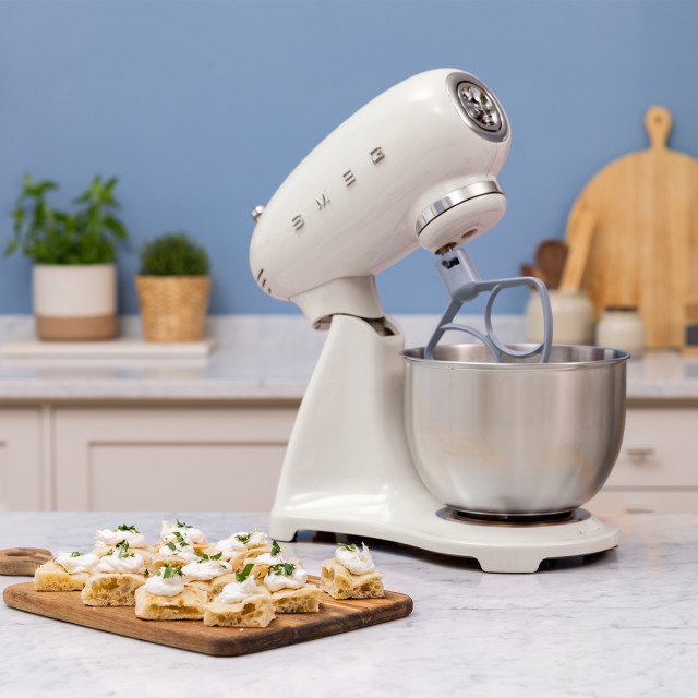 Smeg Retro 50's Style Stand Mixer, 4.8L - Cream