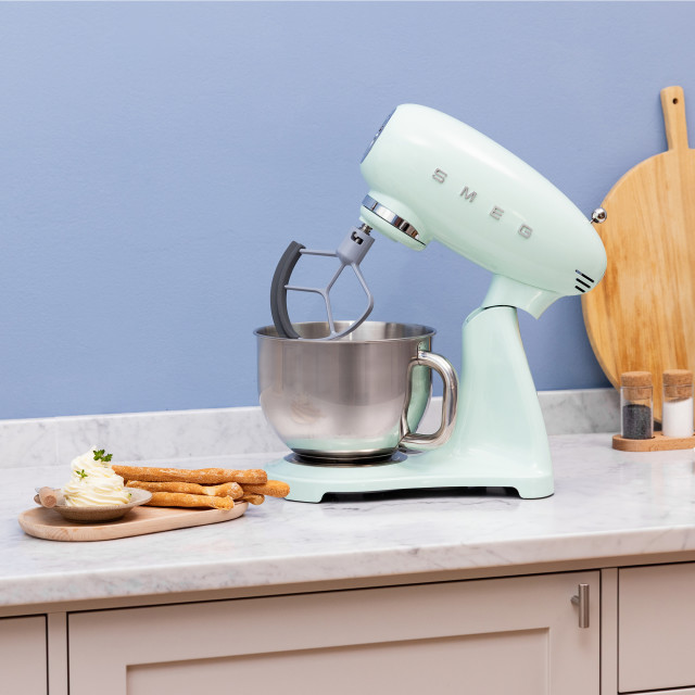 Smeg Retro 50's Style Stand Mixer, 4.8L - Pastel Green