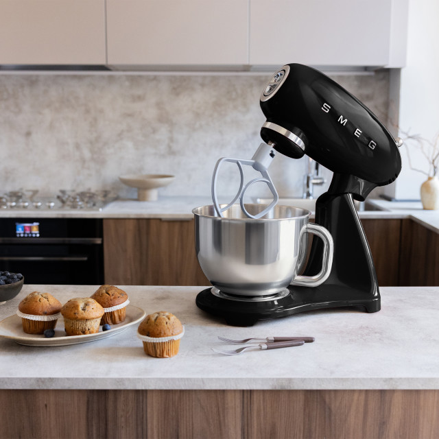 Smeg Retro 50's Style Stand Mixer, 4.8L - Black
