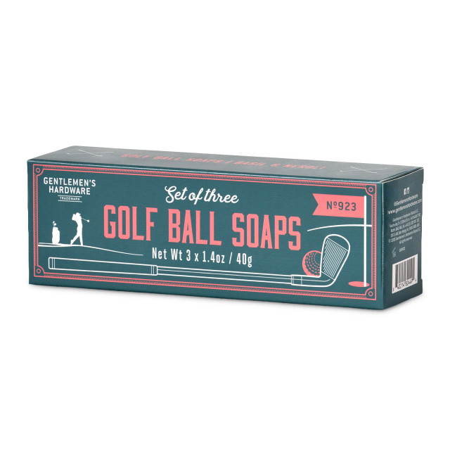 Gentlemens Hardware Golf Ball Soaps, Set of 3