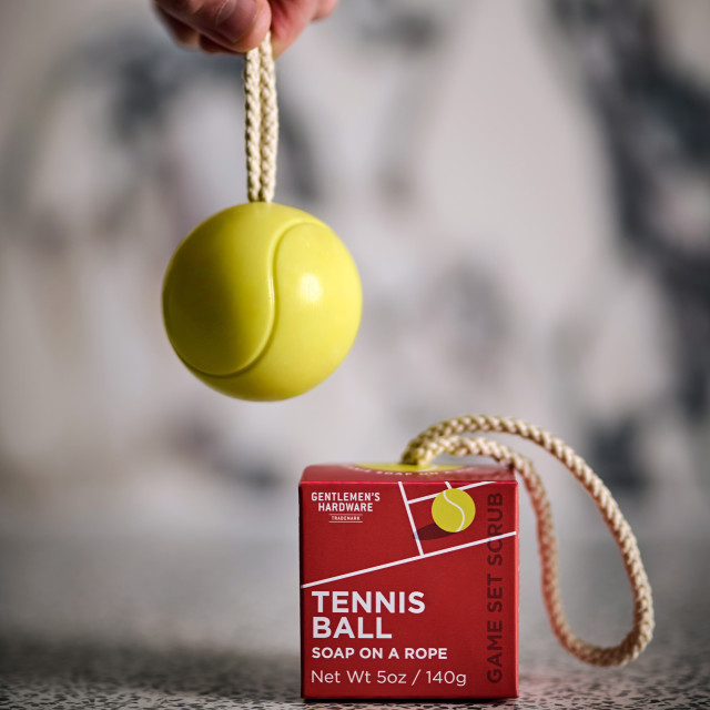 Gentlemens Hardware Tennis Ball Soap on a Rope