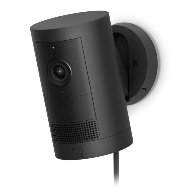 Ring 2K Plug In Outdoor Security Camera Plus - Black
