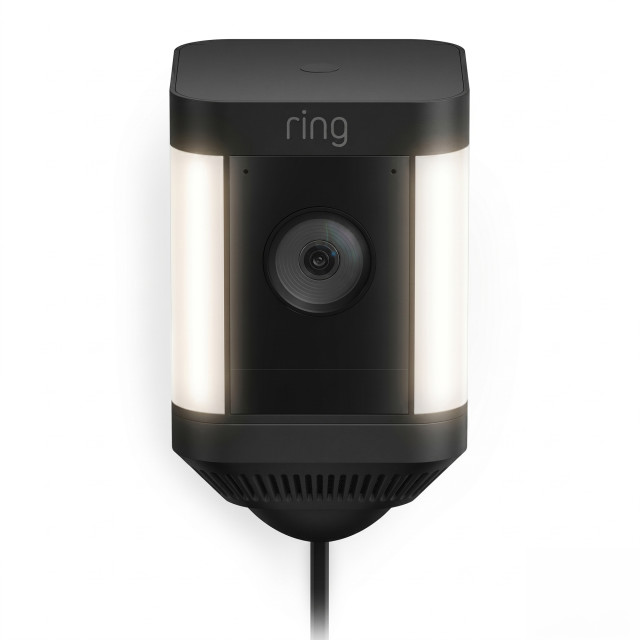 Ring 1080p Spotlight Plug In Security Camera Plus - Black