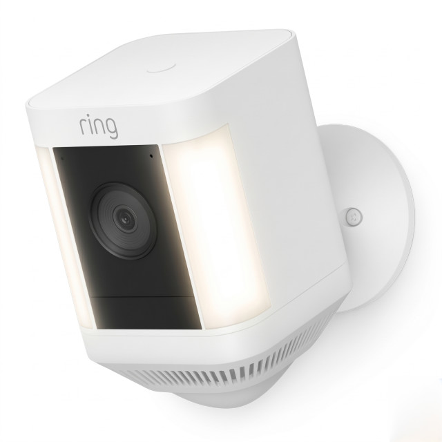 Ring 1080p Spotlight Battery Security Camera Plus - White