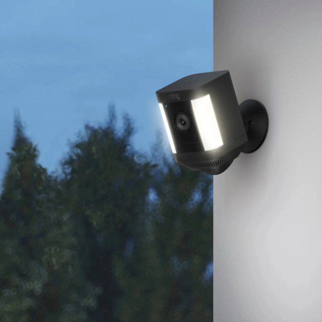 Ring 1080p Spotlight Battery Security Camera Plus - Black