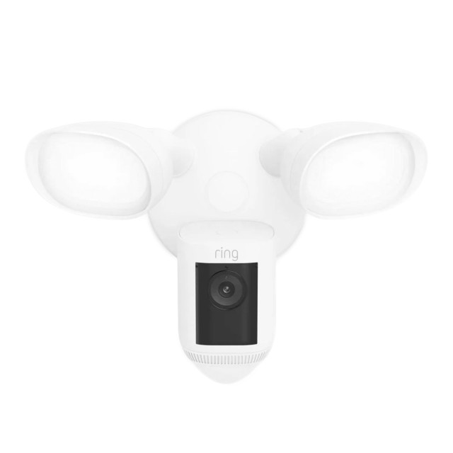 Ring Floodlight 2K Pro Wired Camera - White