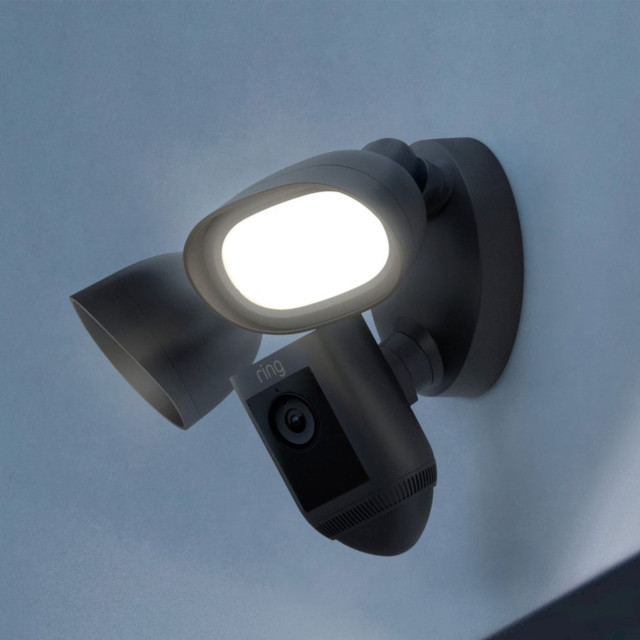 Ring Floodlight 2K Pro Wired Camera - Black