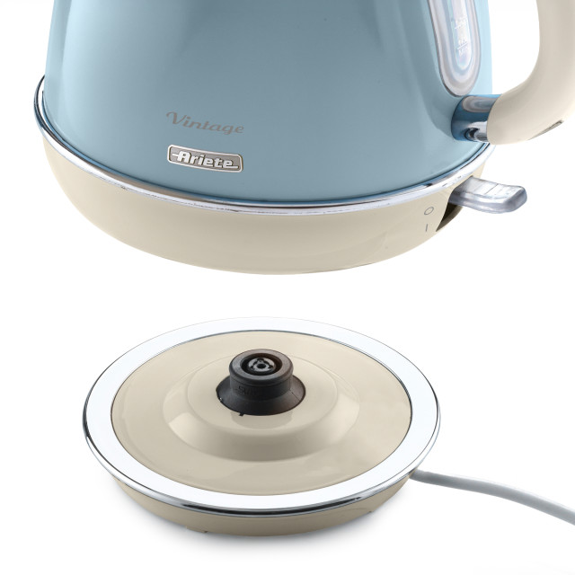 Ariete Vintage Cordless Electric Kettle, 1.7L - Blue
