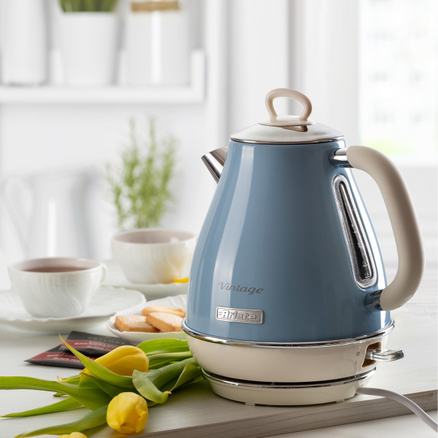 Ariete Vintage Cordless Electric Kettle, 1.7L - Blue