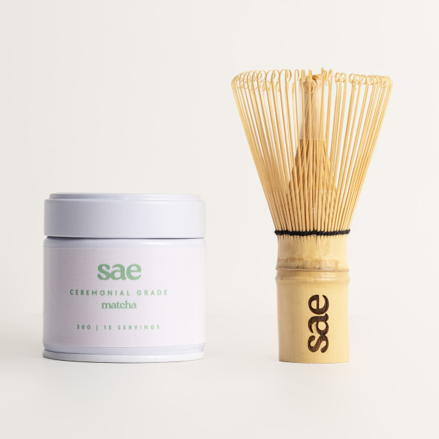 Sae Matcha Ceremonial Grade Matcha Green Tea Powder in Tin, 30g