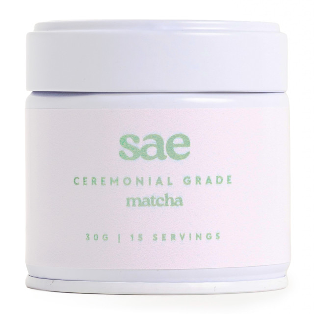 Sae Matcha Ceremonial Grade Matcha Green Tea Powder in Tin, 30g