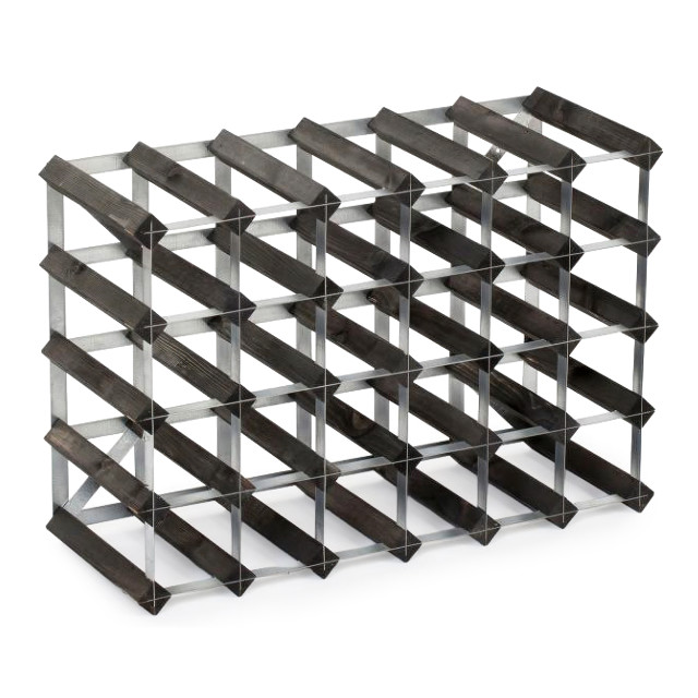 Swedish Wine Rack Dark Pine Wine Rack - 30-Bottle