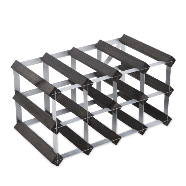 Swedish Wine Rack Dark Pine Wine Rack - 12-Bottle