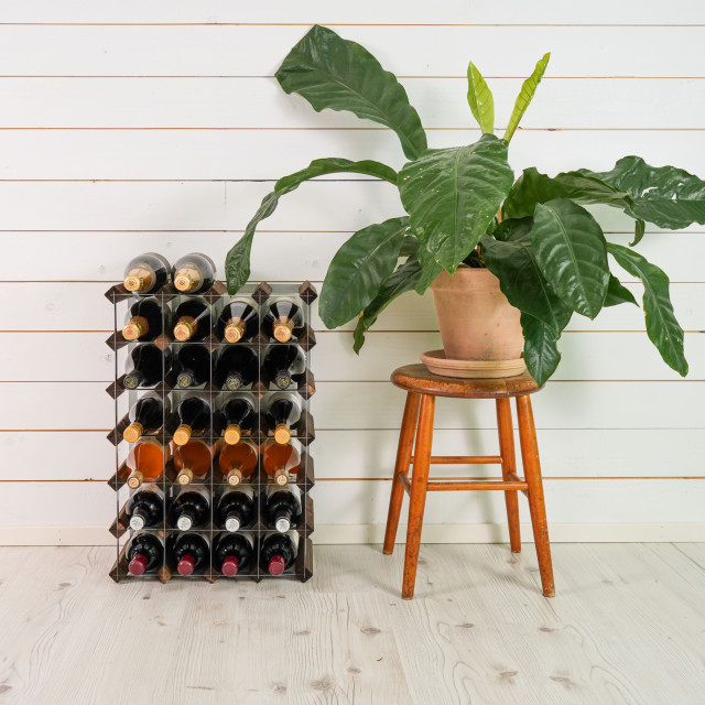 Swedish Wine Rack Dark Pine Wine Rack - 30-Bottle