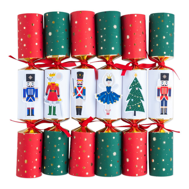 Holly & Ivy Luxury Nutcracker with Tip-Ons, Pack of 6