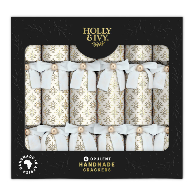 Holly & Ivy Opulent Ecru, Pack of 6