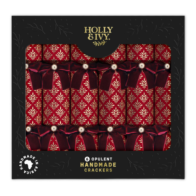 Holly & Ivy Opulent Red, Pack of 6
