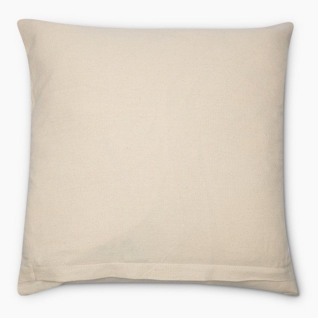 Thread Office Wild Flower Stone Embroidery Scatter Cushion with Feather Blend Inner, 50cm x 50cm back view