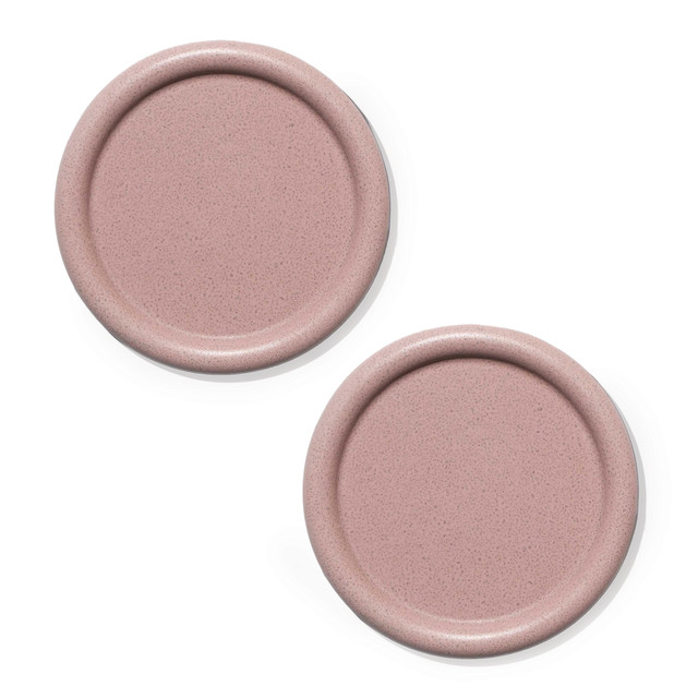 Alkaline Stackable Coasters, Set of 2 - Dusty Pink