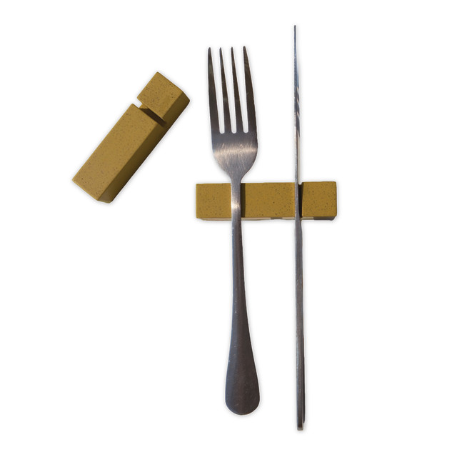Alkaline Knife & Fork Rest - Lime