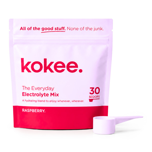 Kokee Raspberry Everyday Electrolyte Mix - 30-Scoop