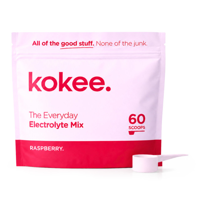 Kokee Raspberry Everyday Electrolyte Mix - 60-Scoop