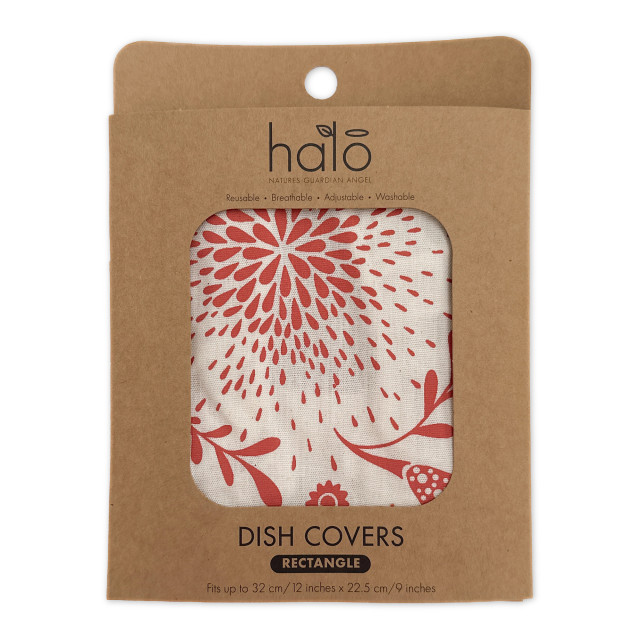Halo Dish Covers Retrobloom Print Rectangle Dish Cover, 32cm
