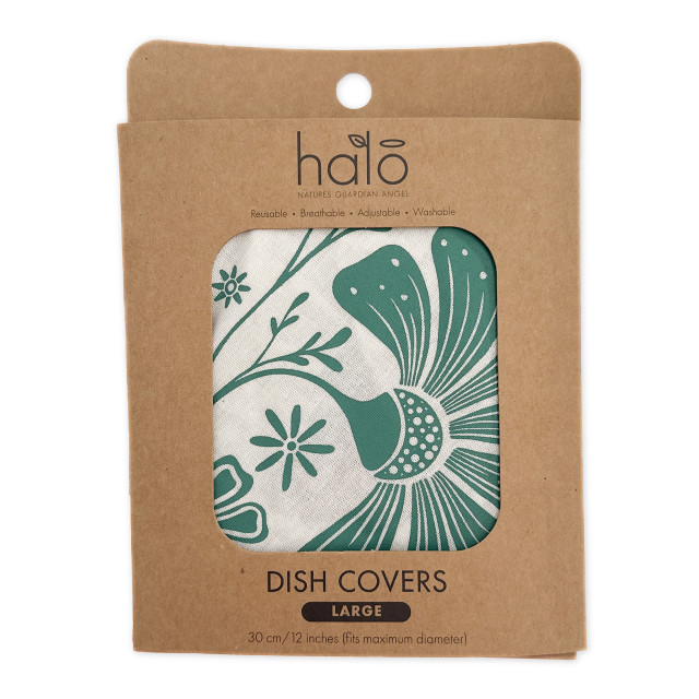Halo Dish Covers Large Retrobloom Print Dish and Bowl Cover, 30cm