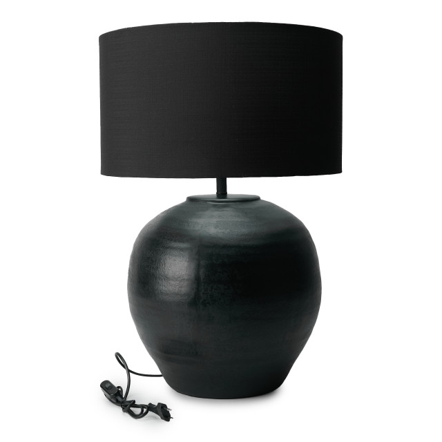 Humble & Mash Black Beacon Ceramic Table Lamp - Black