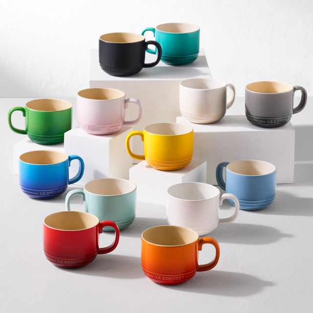 Le Creuset Stoneware San Fran Mug, 250ml - Matte Black