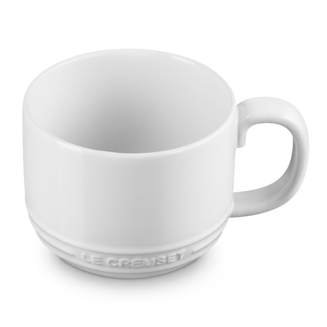 Le Creuset Stoneware San Fran Mug, 250ml - White