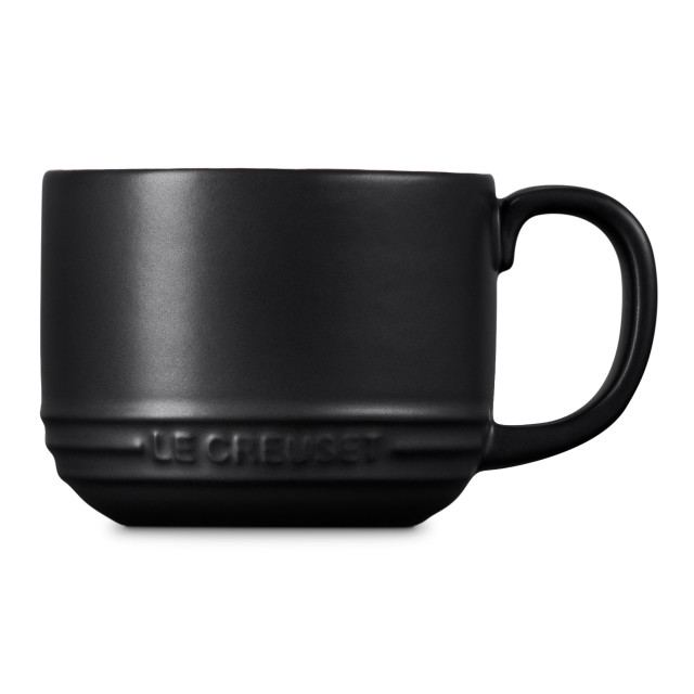 Le Creuset Stoneware San Fran Mug, 250ml - Matte Black