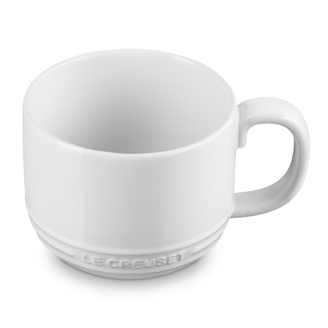 Le Creuset Stoneware San Fran Mug, 250ml - White