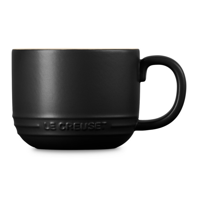 Le Creuset Stoneware San Fran Mug, 250ml - Matte Black