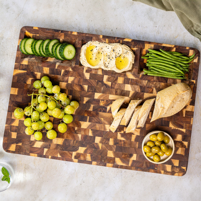 BlockSmith End Grain Three Bowl Board, 50cm