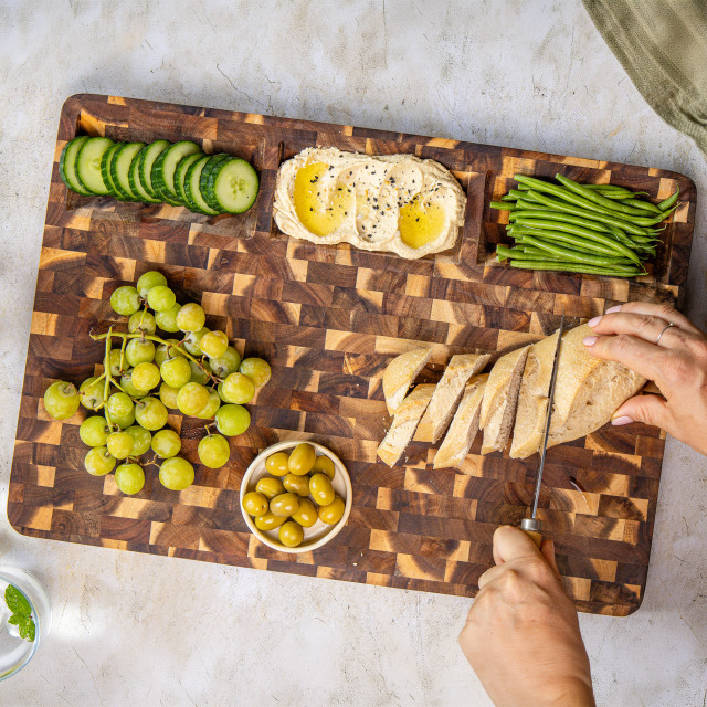 BlockSmith End Grain Three Bowl Board, 50cm