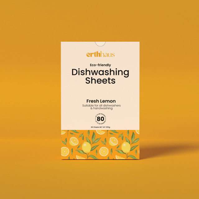 Erthhaus Eco-Friendly Dishwashing Detergent Sheets, 80-Piece