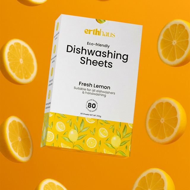Erthhaus Eco-Friendly Dishwashing Detergent Sheets, 80-Piece
