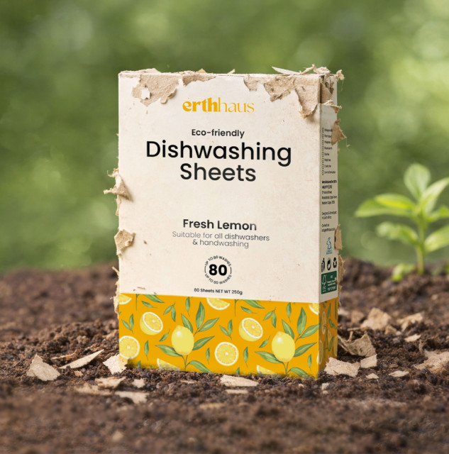 Erthhaus Eco-Friendly Dishwashing Detergent Sheets, 80-Piece