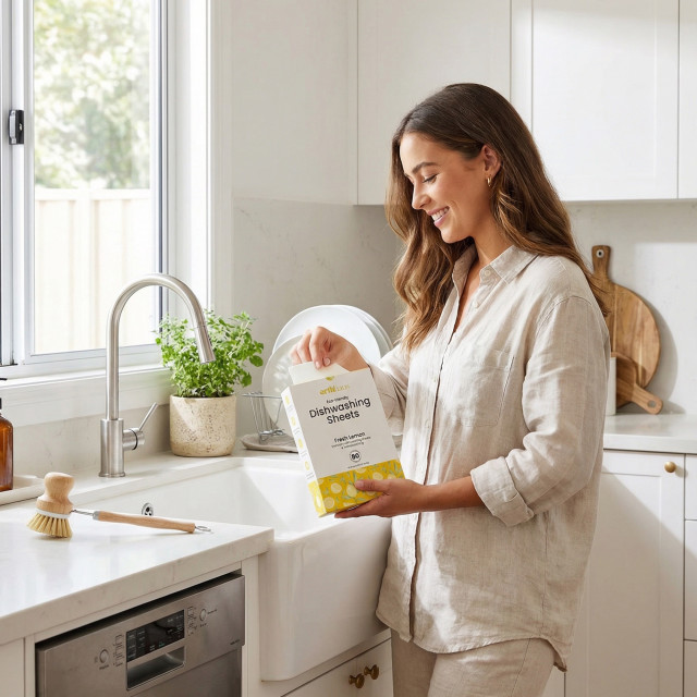 Erthhaus Eco-Friendly Dishwashing Detergent Sheets, 80-Piece