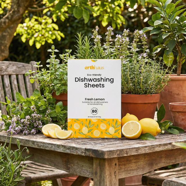Erthhaus Eco-Friendly Dishwashing Detergent Sheets, 80-Piece
