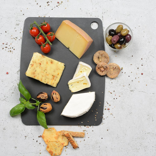 Jade Black Gourmet Kitchen Cutting Board - 30cm x 22cm 