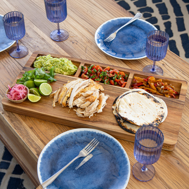 BlockSmith Long Grain Three Bowl Board, 60cm