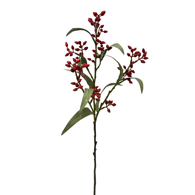 Humble & Mash Budding Spray 53cm Red Faux Plant