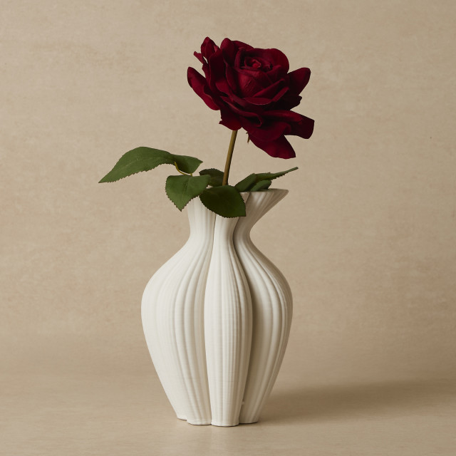 Humble & Mash Rose Velvet 52cm Red Faux Plant