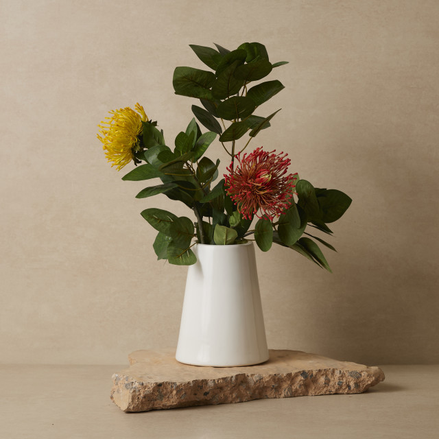 Humble & Mash Pincushion 73cm Yellow Faux Plant