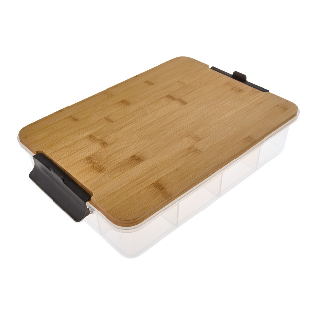 Farberware SnackleBox 11-Compartment Bamboo Box & Board