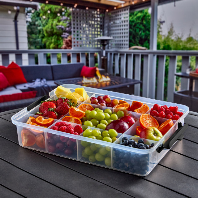 Farberware SnackleBox 11-Compartment Bamboo Box & Board