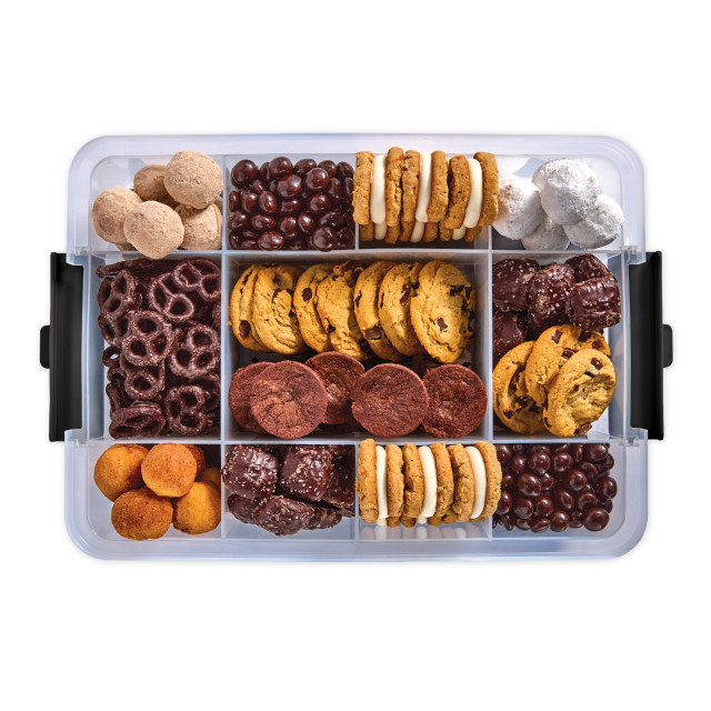 Farberware SnackleBox 11-Compartment Bamboo Box & Board
