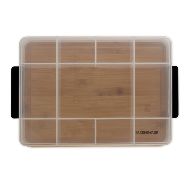 Farberware SnackleBox 11-Compartment Bamboo Box & Board